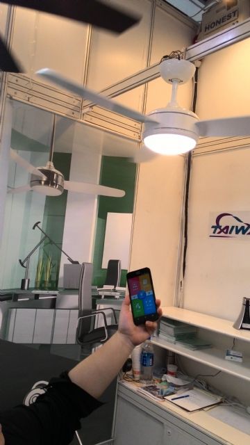 JPI's ceiling fan lights is remotely controlled with smartphone. 