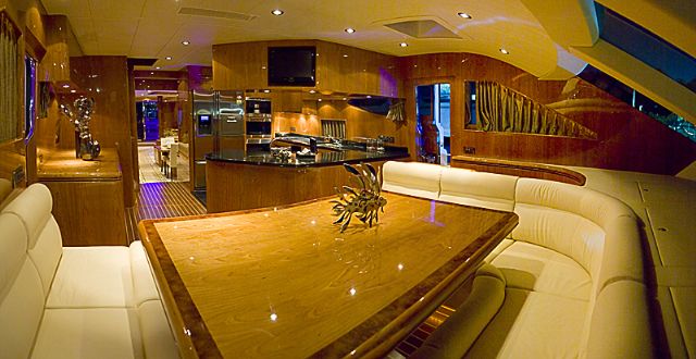 Consummate craftsmanship contributes to impressive furnishing offered by Taiwan-made yachts.