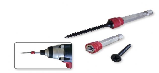 Da Jiun's electric screwdriver comes with a magnetic ring. 