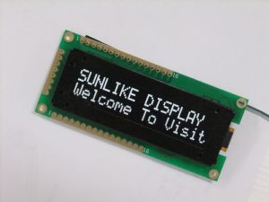 Sunlike's AL series OLED character display.