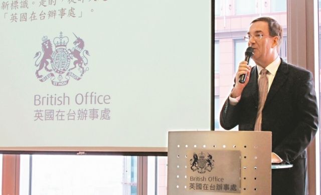 Representative Chris Wood of British Office Taipei. 