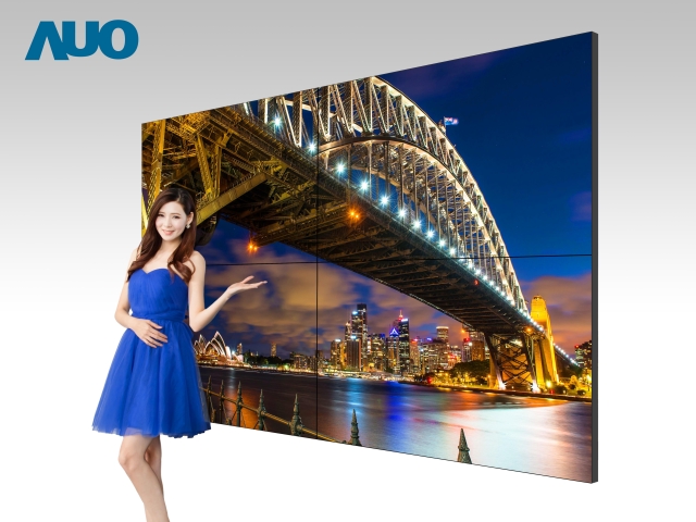 AUO`s industry-leading 1.8mm ultra-narrow bezel video wall at CITE 2016. (photo from AUO) 