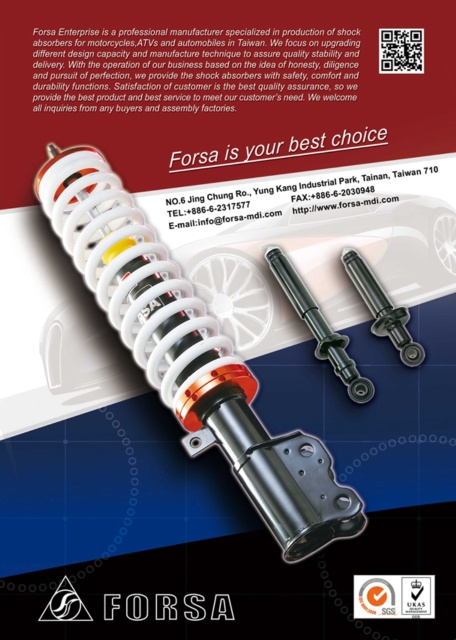 A high-end shock absorber developed, made by Forsa.