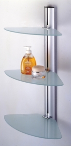Zona's Shower Cabby wall shelf features minimalist exterior design, easy maintenance and lightweight.
