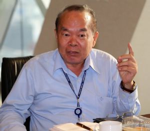 CSC's chairman Sung confirms his company's investment valued at NT$4 billion in developing solar power business (photo courtesy of UDN.com).
