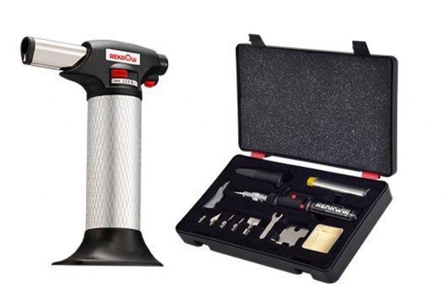 Caption: Rekrow’s multi-purpose soldering tool kit is an ideal tool for soldering, brazing, heat-shrinking work (photo courtesy of Rekrow).