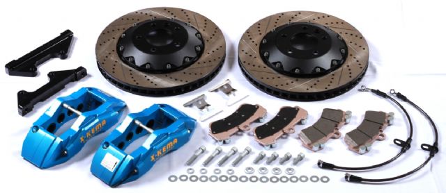 KEMA’s front 8-piston big brake kit with 380 x 32 mm rotors (photo courtesy of KEMA).