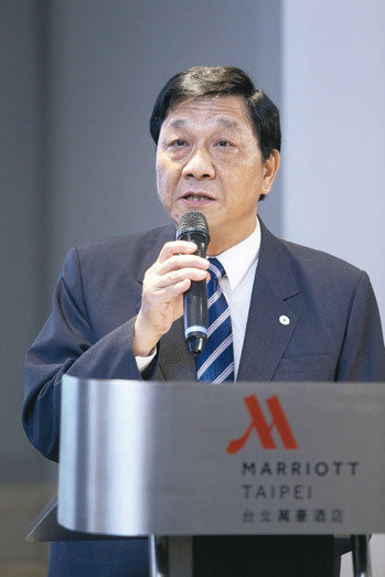 漢翔公司今天與GE公司簽署 Fast Power MOU，漢翔總經理夏康。 記者邱德祥／攝影
