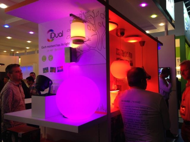 Smart lighting was a big hit among others to visitors at the exhibition.