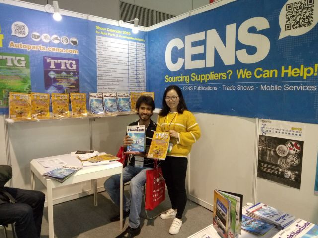 CENS and EDN held a joint booth at the fair to promote Taiwan-made auto parts.