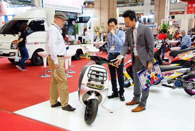 Taiwan’s tuning accessories were the main products at MOTORCYCLE TAIWAN (photo courtesy of TAITRA).