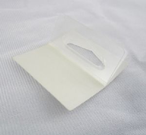 Self-adhesive hang tabs by Best Stationery.