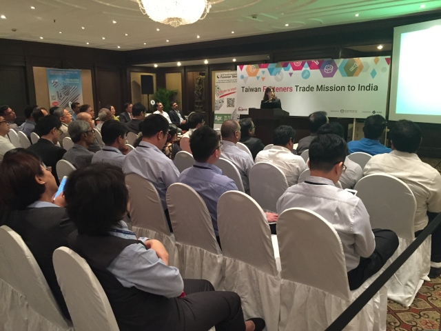 “Taiwan Fastener Trade Mission to India”in Chennai. (photo provided by TAITRA)
