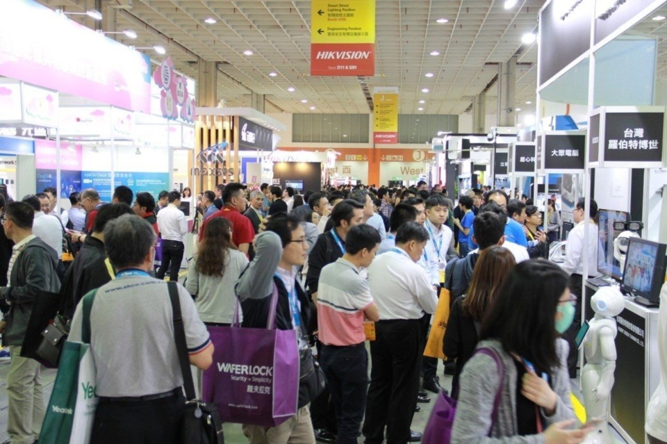 Secutech 2019展會現場人潮。