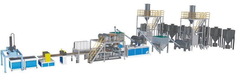 Everplast Machinery/E-Plast successfully developed SPC extrusion machine lines. (photo provided by Everplast)
