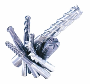 虹鋼富公司自創品牌「HKF」鎢鋼銑刀。 虹鋼富公司／提供