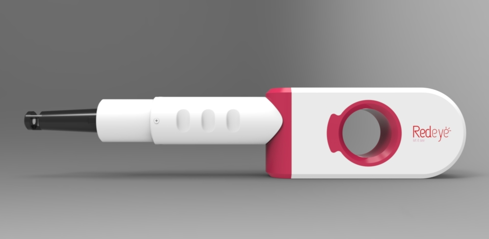 opto-electrical hemoglobin monitoring device (photo provided by RedEye Inc.)