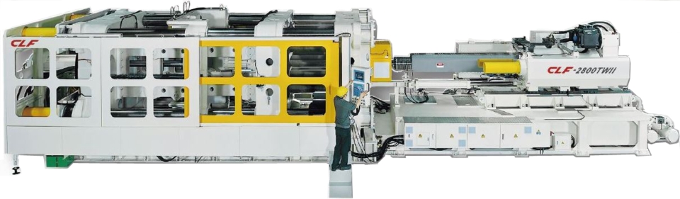 Chuan Lih Fa’s outward toggle type plastic injection molding machine has a rigid machine structure which reduces deformation and provides a highly consistent product quality.(photo courtesy of Chuan Lih Fa)