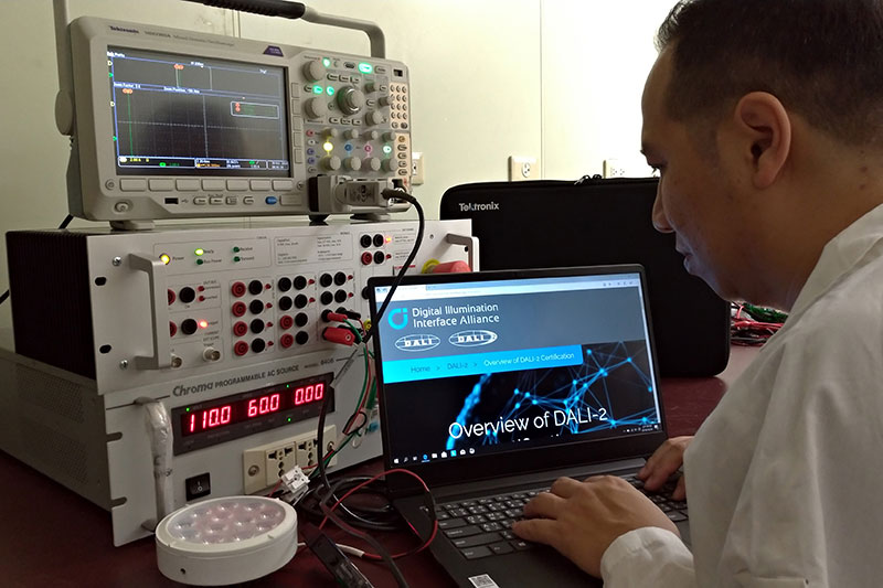 工研院光電測試實驗室獲DiiA聯盟（Digital Illumination Interface Alliance）認可，成為國內唯一取得DALI（Digital Addressable Lighting Interface，DALI）認證殊榮之測試實驗室。