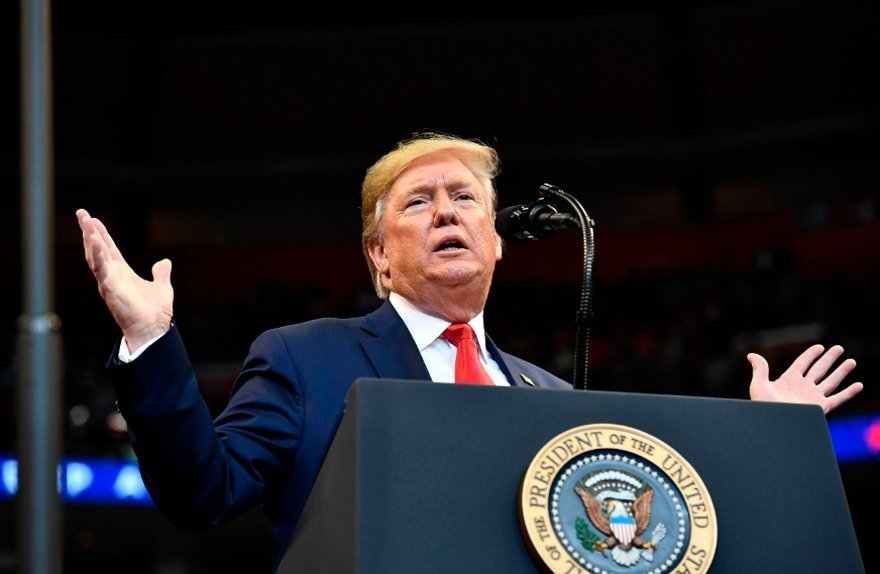 The US president Donald Trump
(photo courtesy of Agence France-Presse)