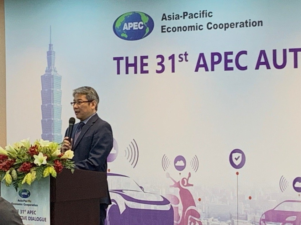 APEC Automotive Dialogue opening ceremony (Photo provided by MOEA photo)
