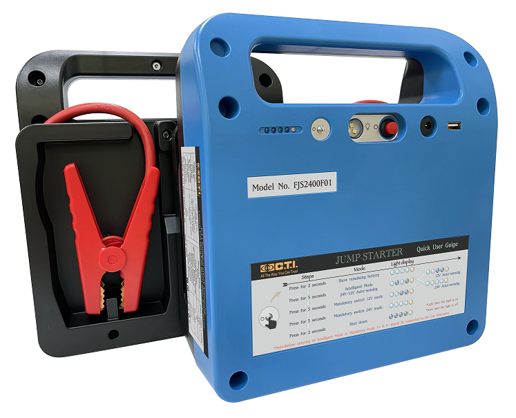 12V/24V Auto-sensing jump-starter