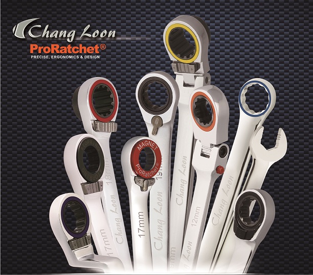 Chang Loon`s ProRatchet® family with high-precision gear wrenches. (Photo courtesy of Chang Loon)