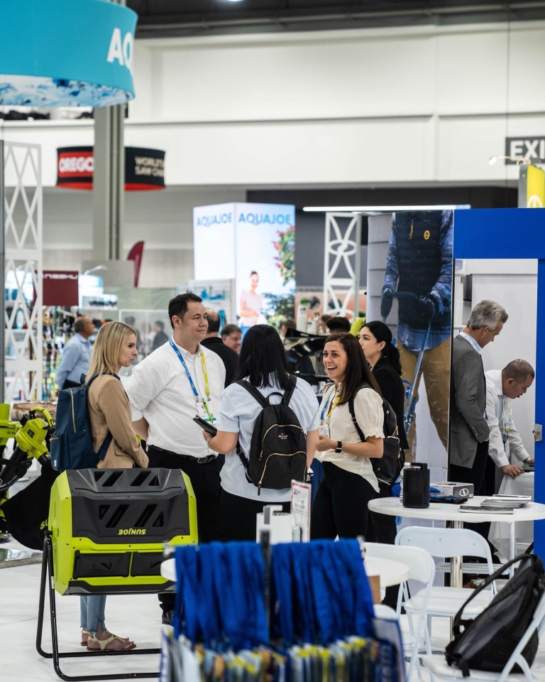 Buyers and exhibitor representatives interact with one another at NHS 2022. Photo credit: NHS official Facebook fan page