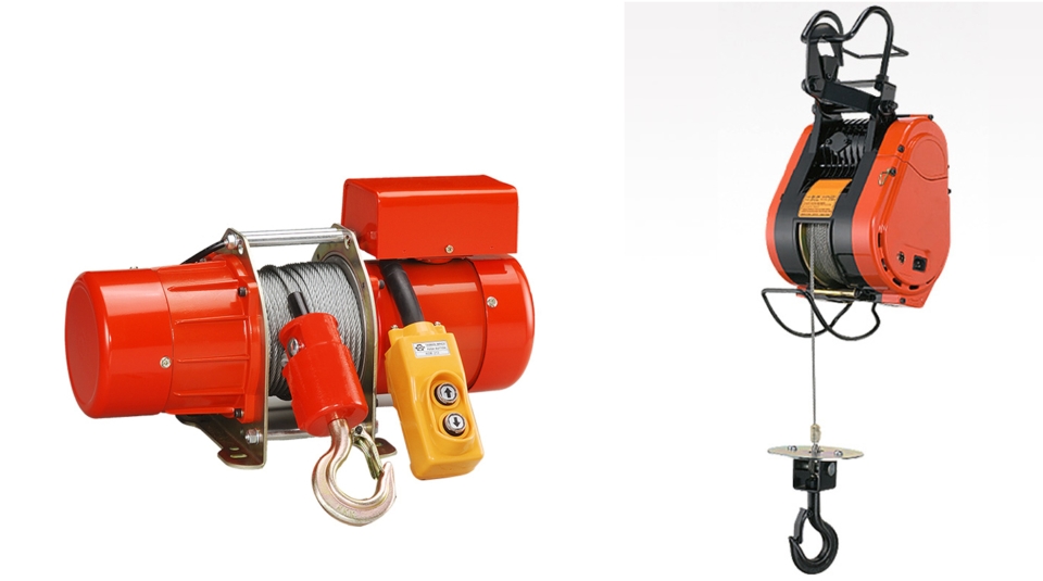 Taiwan Winch features electric hoists of various types. (Photo courtesy of Taiwan Winch)