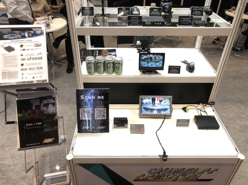 Chimei Motor featured visual ADAS solutions. (Photo courtesy of Chimei Motor)