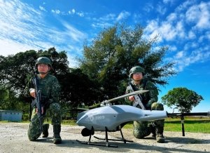 國造無人機示意圖。圖為國造旋翼型戰術近程無人機。圖檔來源：聯合報系資料照
