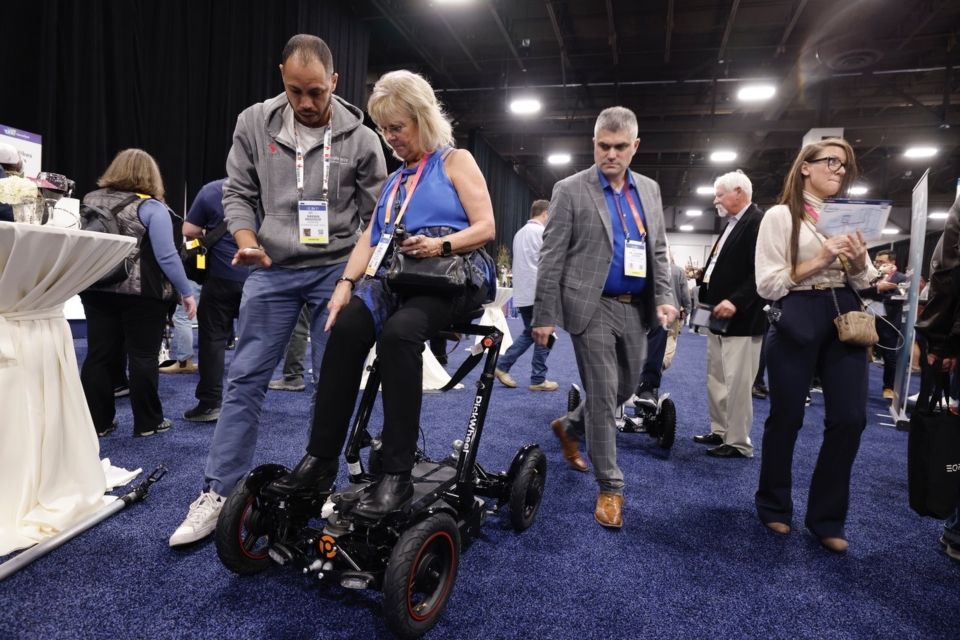 Lots of concept vehicles and transportation equipment from startups were popular with visitors on the showground (photo courtesy of the Consumer Technology Association).