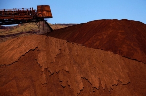 澳洲西部Pilbara区的铁矿砂矿场。 路透
