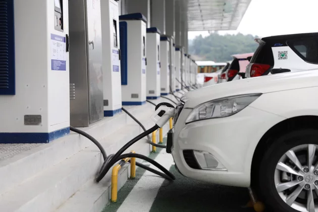 電動車充電樁示意圖。（本報系資料庫）