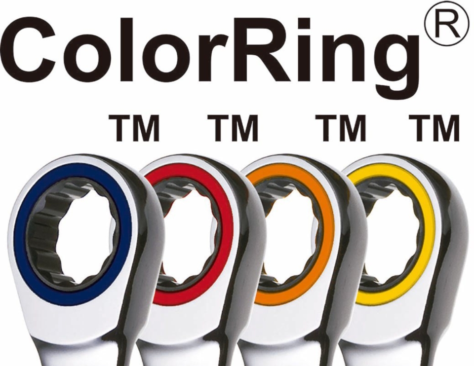 章隆色環棘輪扳手ColorRing®專利。章隆／提供