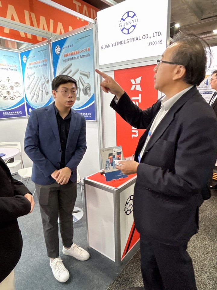 During the 2023 edition of AAPEX, Guan Yu noted a significantly high number of inquiries from buyers visiting their booth. (Photo courtesy of Dennis Hsiao)