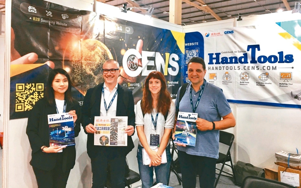 Three French buyers express satisfaction with CENS` services at TiTE 2023. (Photo courtesy of CENS)
