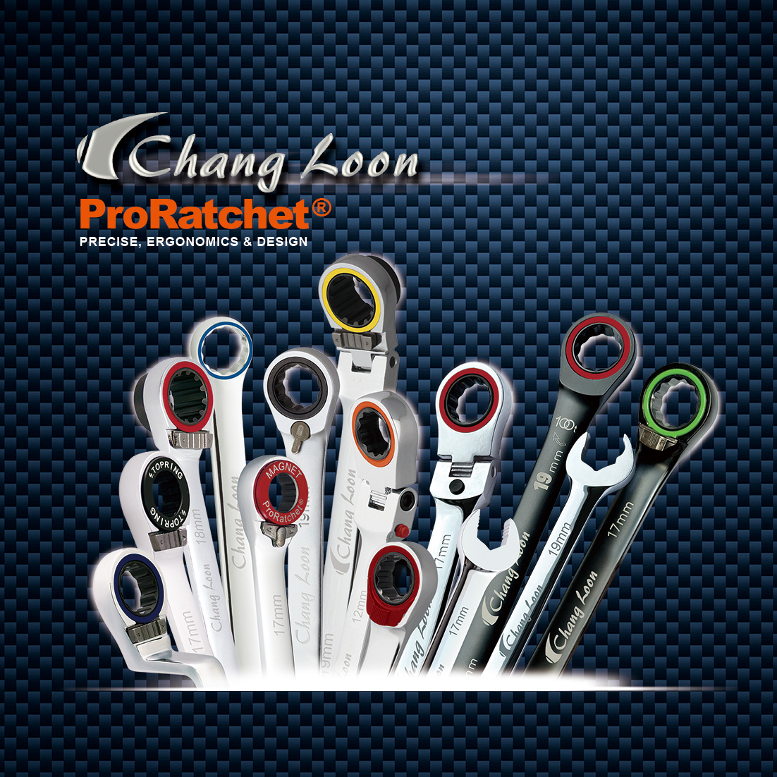 Chang Loon’s ProRatchet® family with high-precision gear wrenches. (Photo courtesy of Chang Loon)