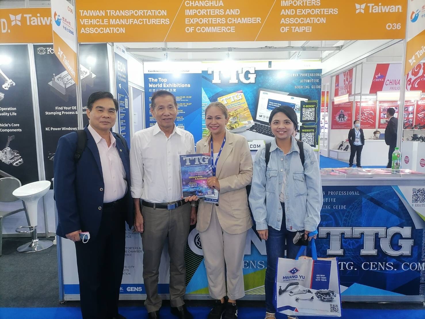 Economic Daily News (CENS) hosted a booth at TAPA 2023, distributing industry-specific publications. (Photo courtesy of Economic Daily News/CENS)