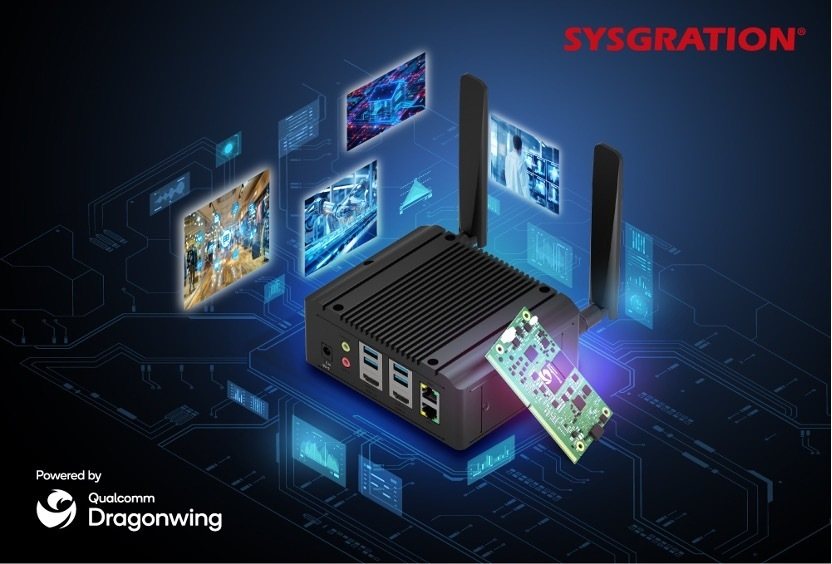 SYSGRATION 智慧嵌入式系統 – Qualcomm Dragonwing AI 物聯網應用。 系統電/提供