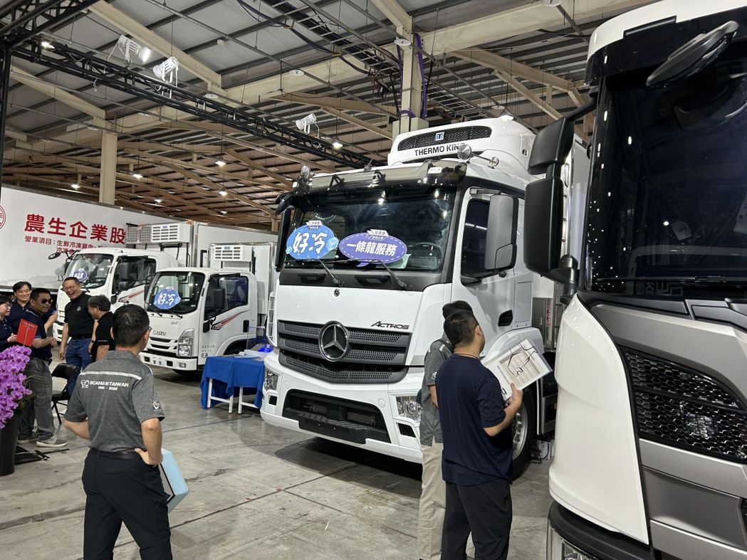 「2025商用車大展」今起連4天在台中國際展覽館熱鬧登場。記者趙容萱／攝影