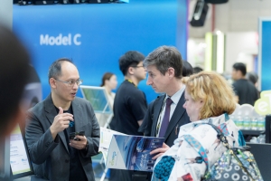 360° MOBILITY Mega Shows 展期四天吸引来自全球超过110国的专业买主与参观者，展现台湾在智慧与绿色移动领域的国际吸引力。照片／贸协提供
