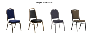 Happy Factor adds comfort and taste elements to these banquet stack chairs./ Photo courtesy of Happy Factor Happy Factor adds comfort and taste elements to these banquet stack chairs./ Photo courtesy of Happy Factor