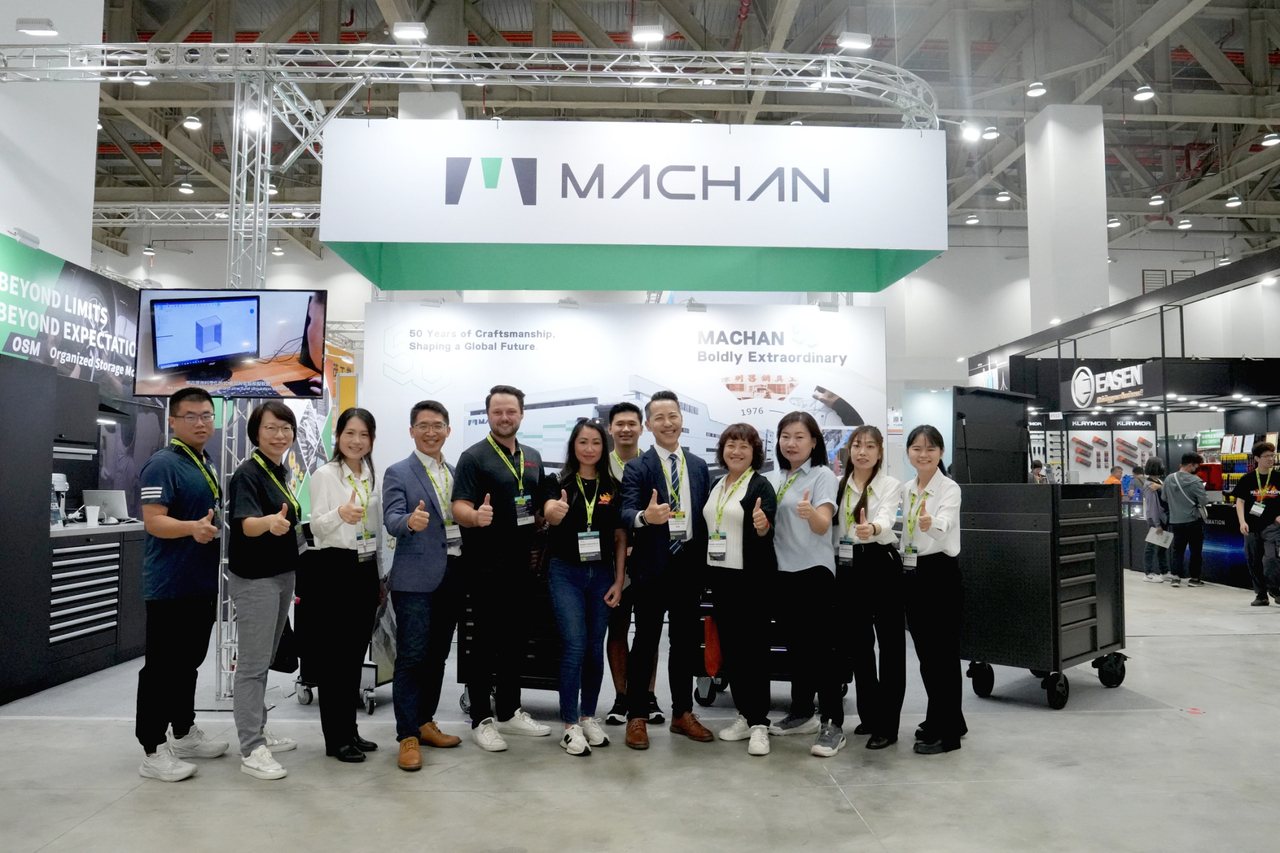 Machan International showcases “50 Years of Professional Heritage” with strategic alliances at the 2025 Taiwan International Hardware Industry Exhibition.
Photo courtesy of Machan International Co., Ltd.