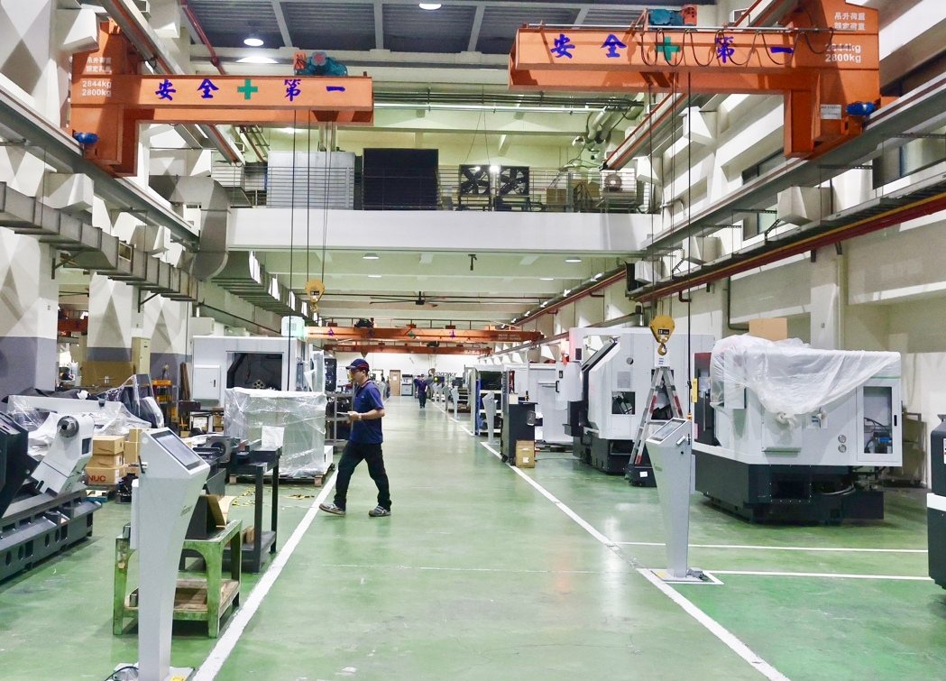 台湾机械出口连九月正成长，但工具机仍相对疲软，累计前十月出口衰退8.1%。联合报系资料照