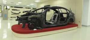 China Steel`s“IF Automotive Steel RC30”contains 30% recycled material and delivers excellent deep-drawing formability, ductility, and surface quality. It is ideal for manufacturing complex automotive interior and exterior panels. (Photo courtesy of China Steel)