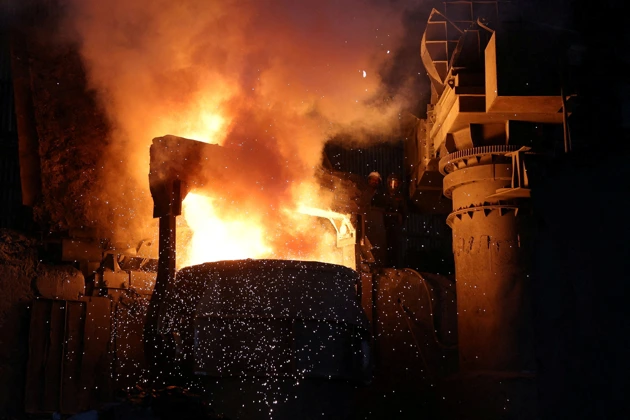 钢铁业示意图。（路透）