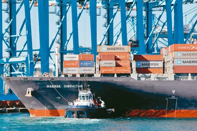 2026年全球货柜轮市场迎开门红。联合报系资料照