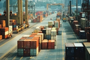 財政部9日將公布2025年12月與全年出口統計。進出口示意圖。圖／AI生成