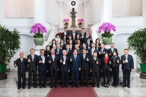 赖清德总统接见「进出口商业同业公会全国联合会」。总统府／提供